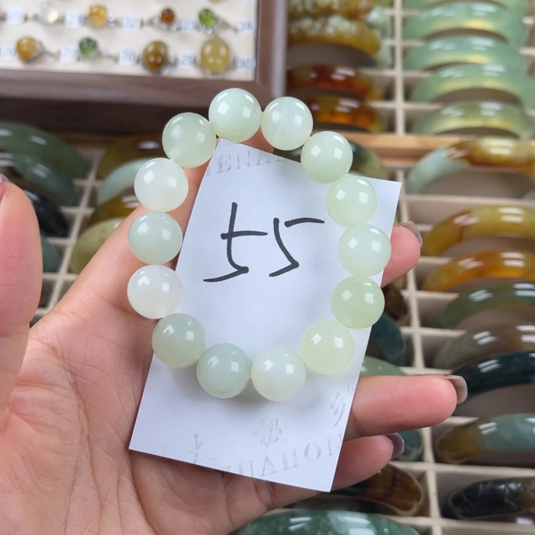 未镶嵌蛇纹石玉手串