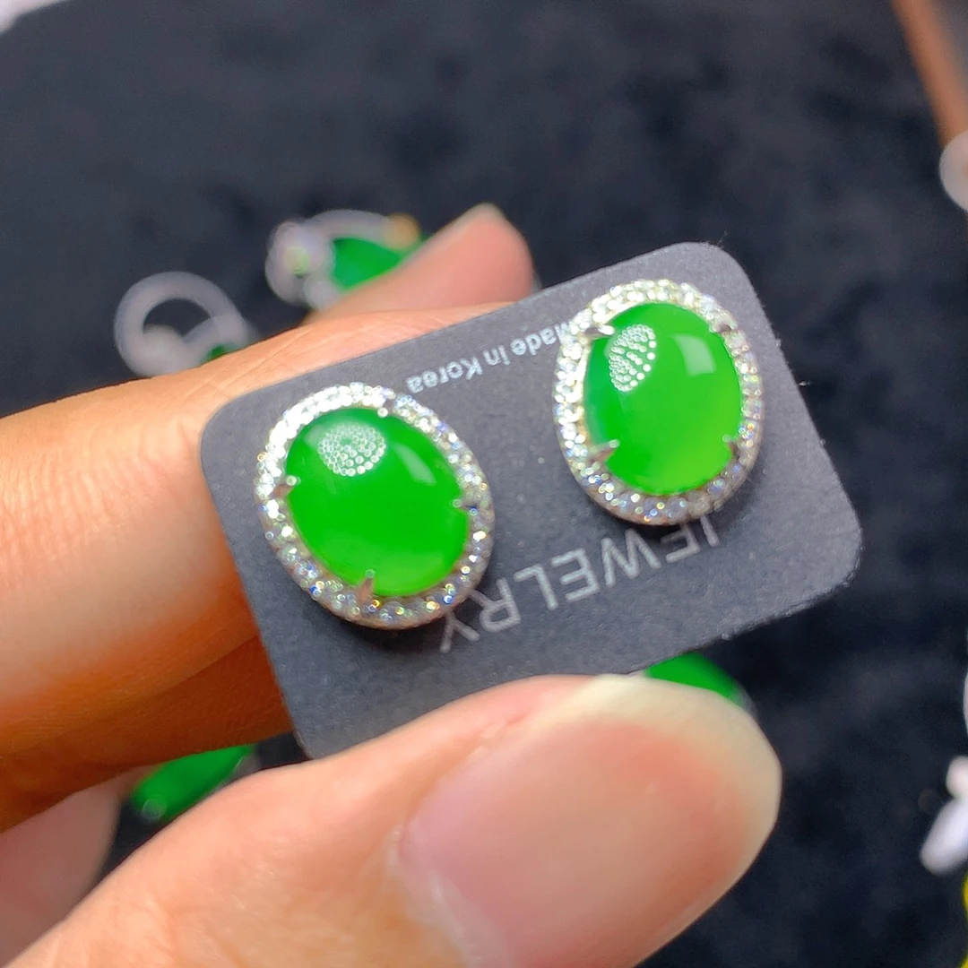 翡翠银S925镶嵌颈饰我