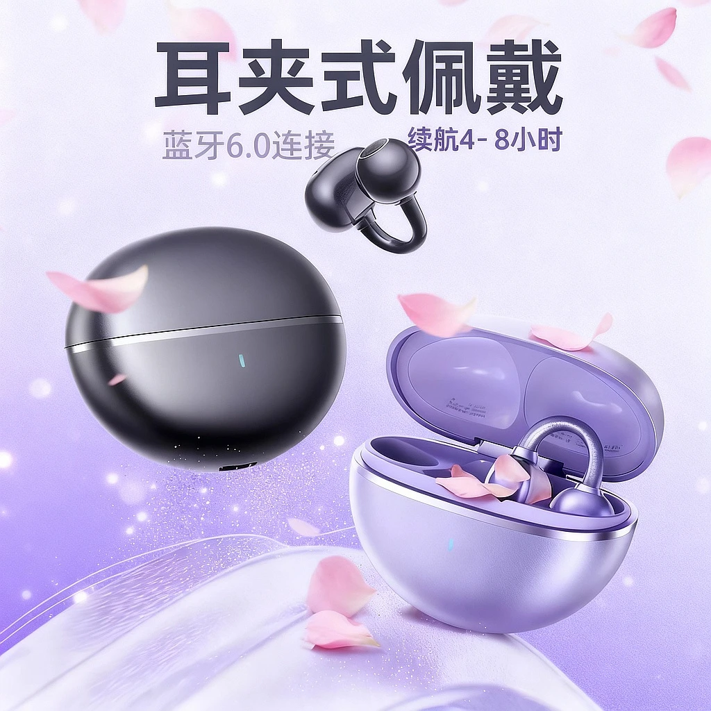 2025新款耳夹式蓝牙耳机S26【工厂店】