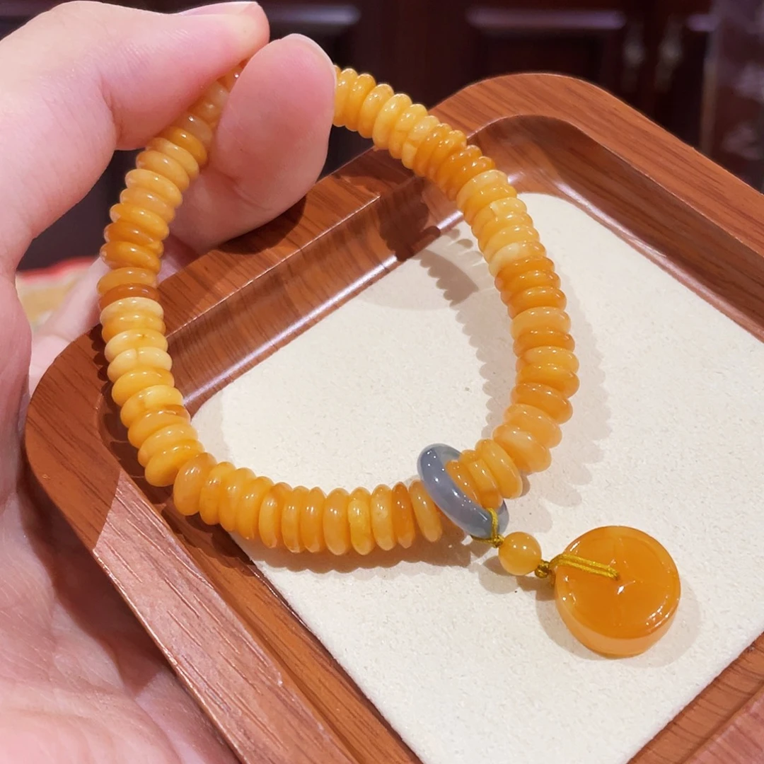 蜜蜡未镶嵌手链手串