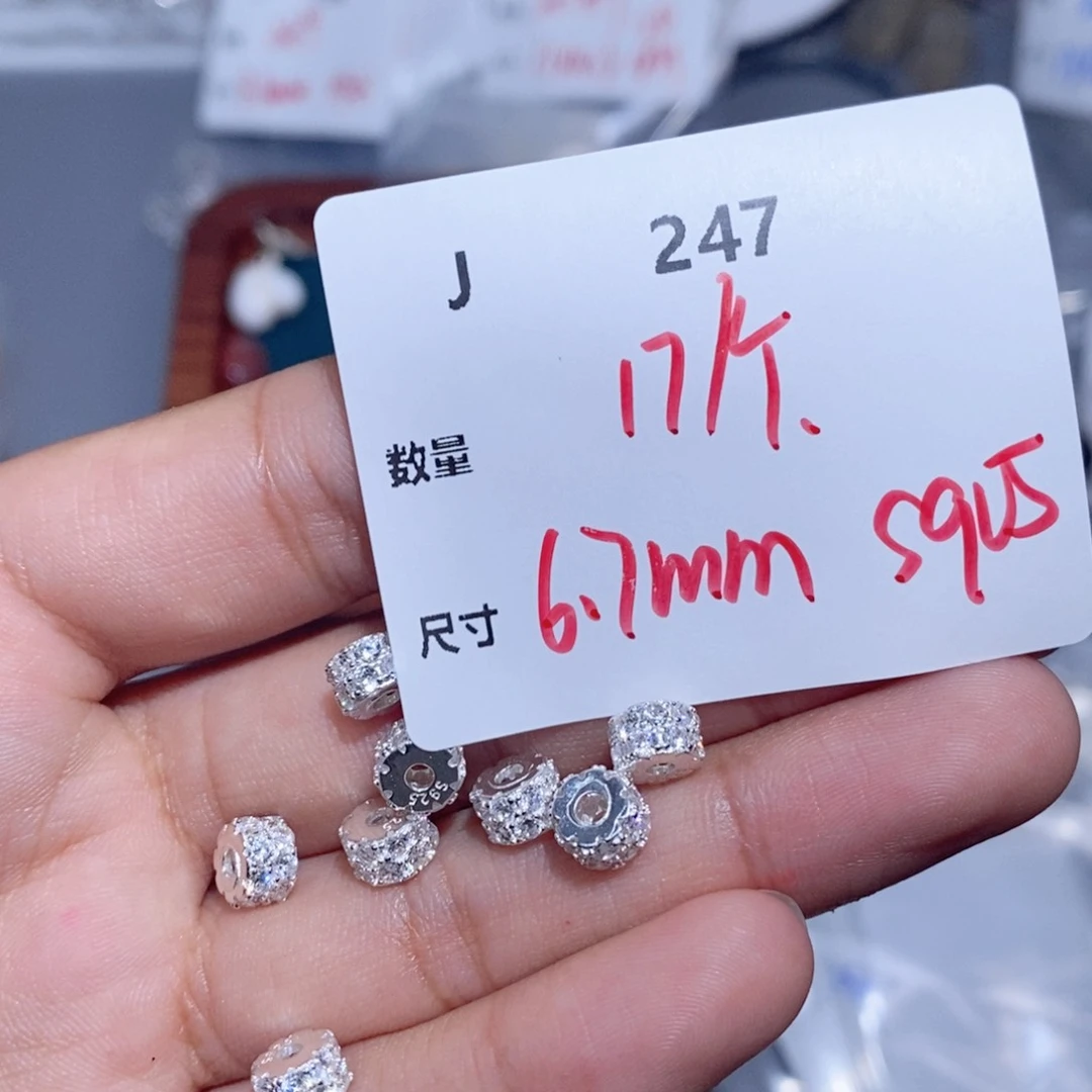 银S925镶嵌颈饰水晶J247