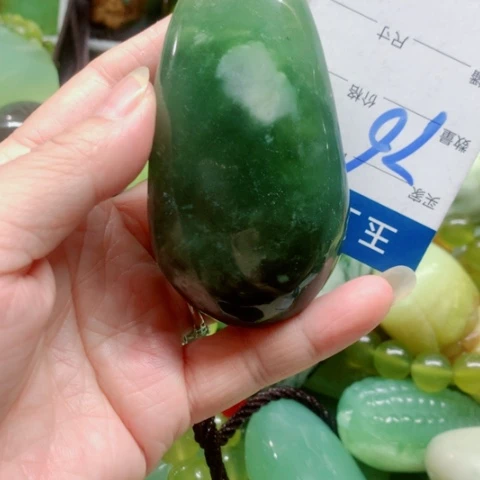 蛇纹石玉未镶嵌手把件