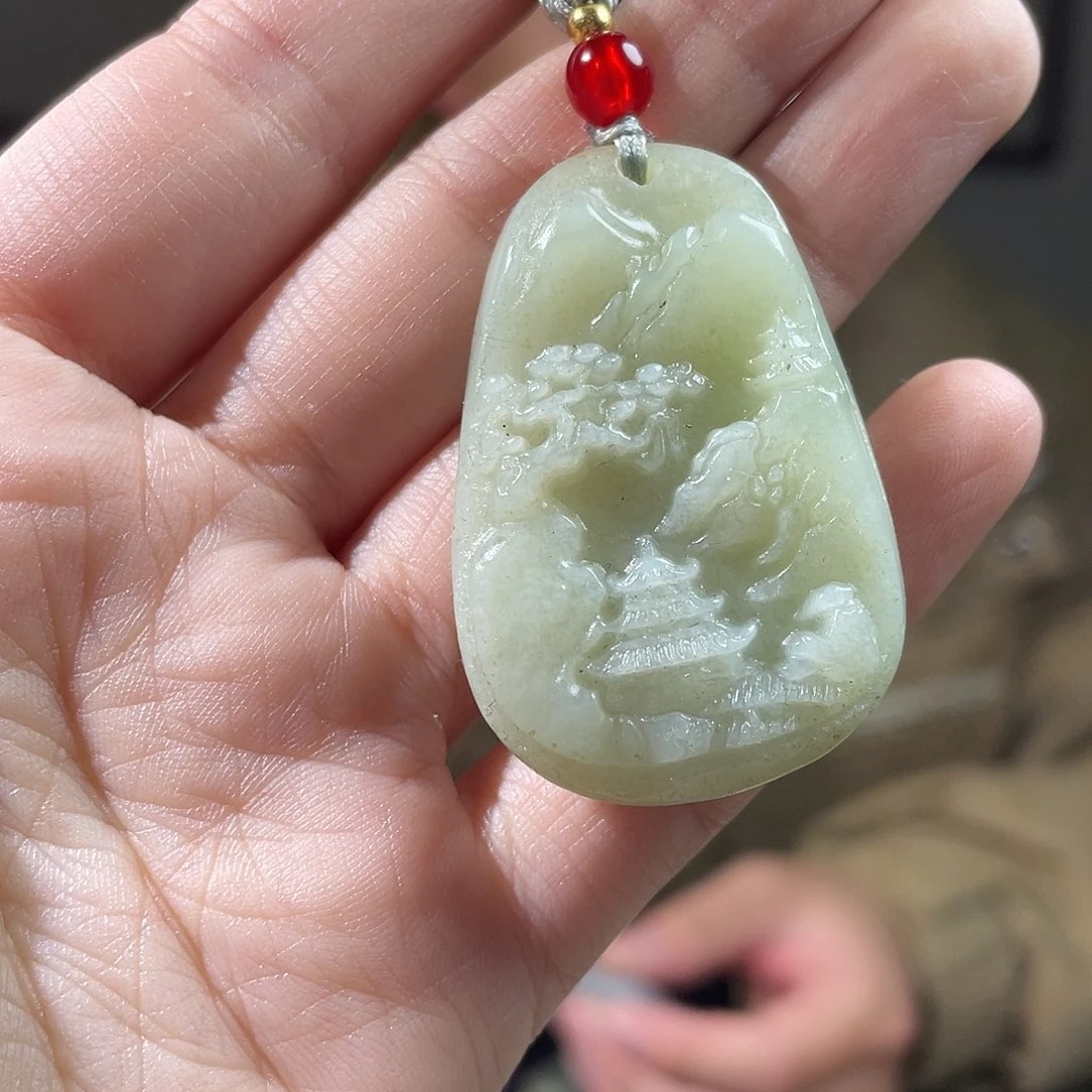 和田玉未镶嵌颈饰