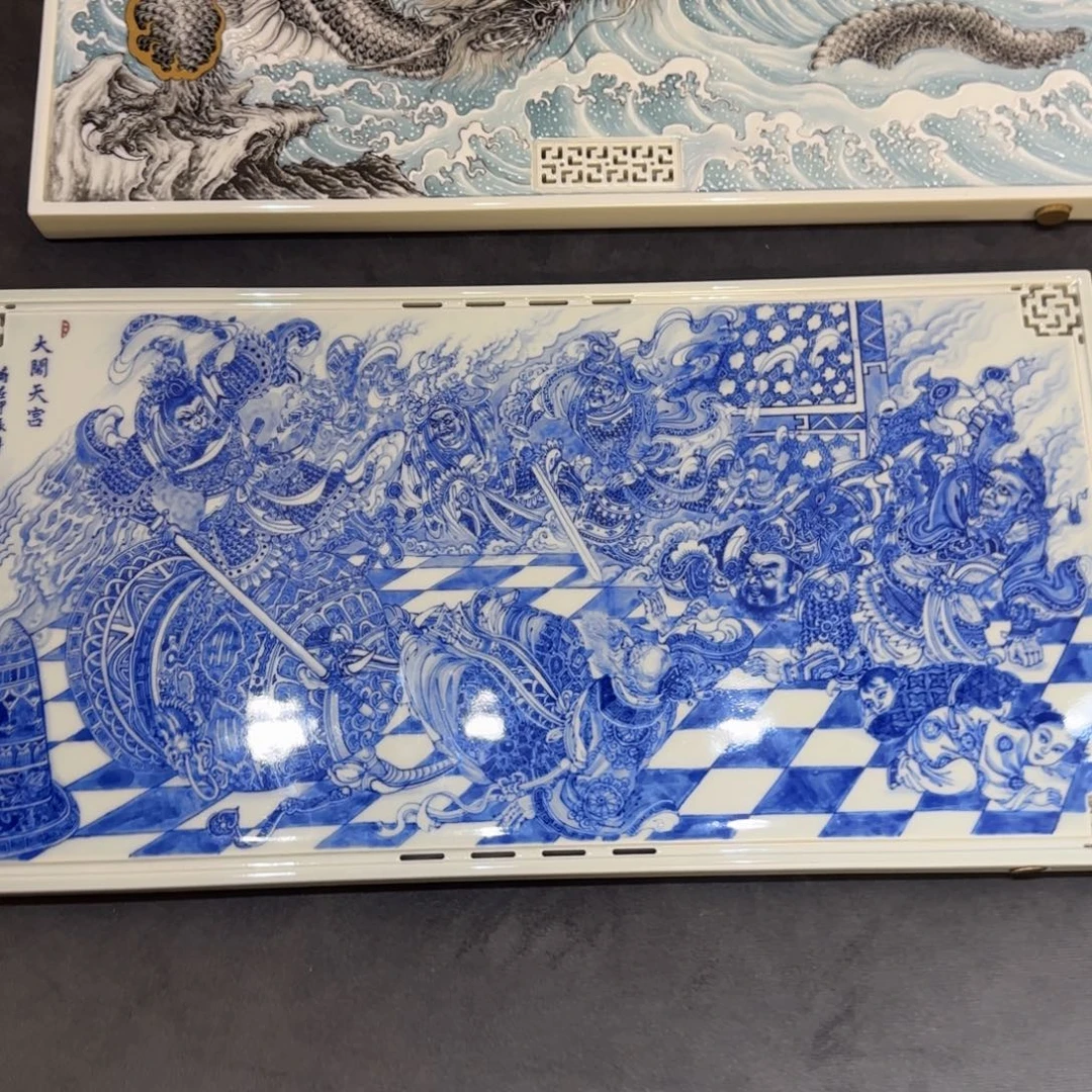 名窑口 大闹天宫茶盘