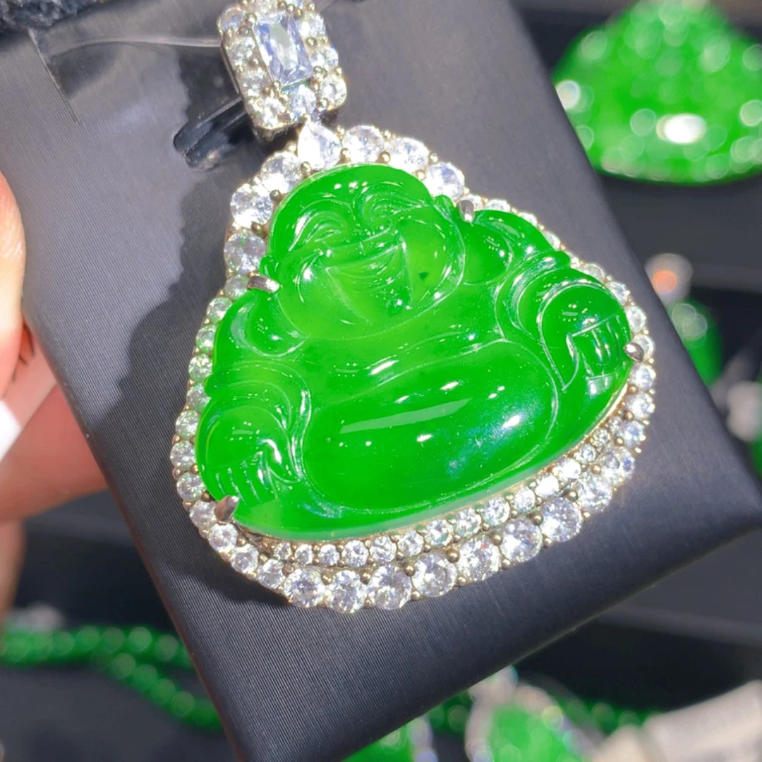 【闪购商品】翡翠颈饰银S925镶嵌646564675