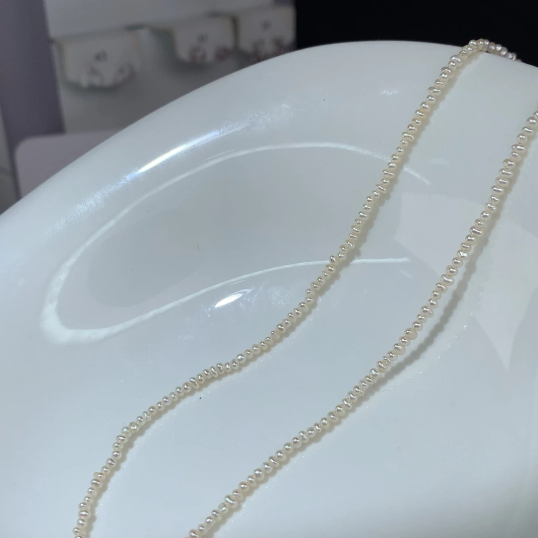 小****项链银S925镶嵌淡水珍珠