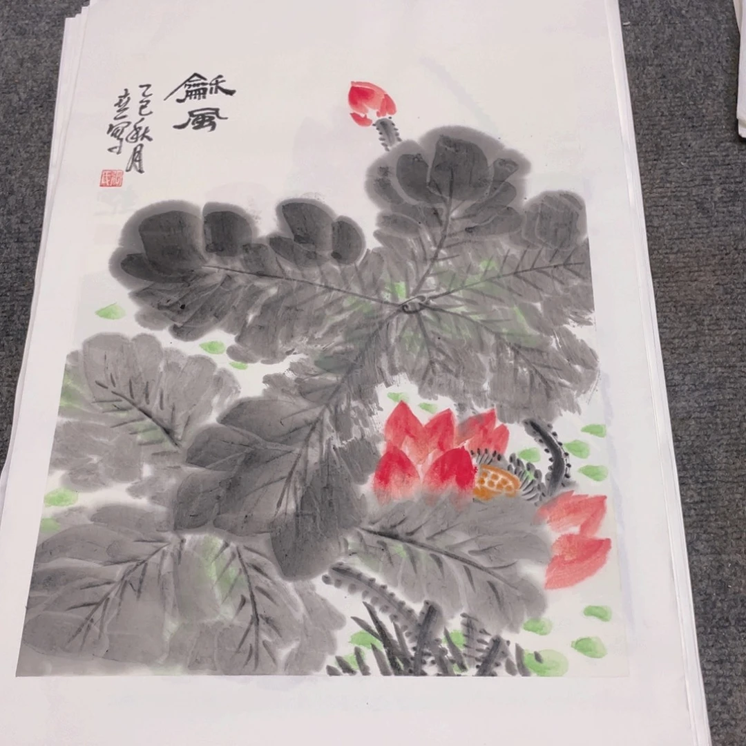 国画1.4平尺国画作品