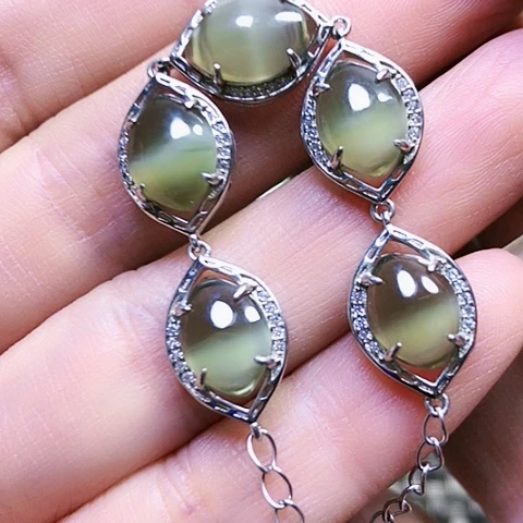 和田玉银S925镶嵌戒指