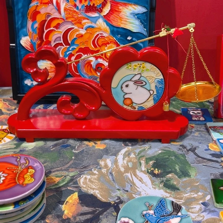 一体款瓷板画艺术作品