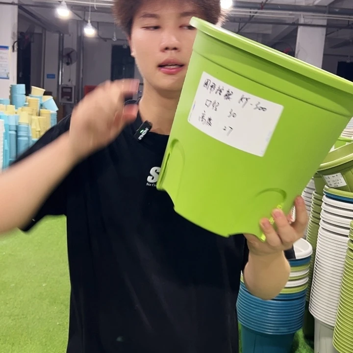 正品圆控口30高27果绿色4只无托