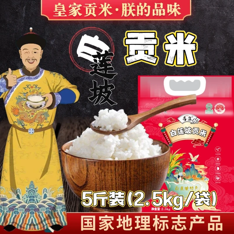 【白莲坡贡米】5斤当季新米蚌埠特产软糯香甜可饭可粥大米香米