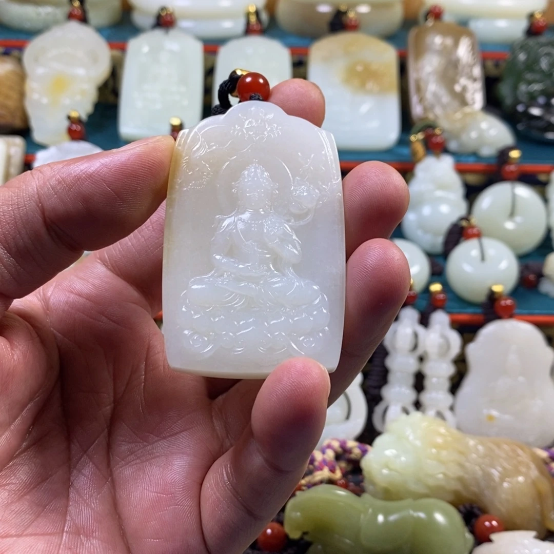 和田玉未镶嵌挂件