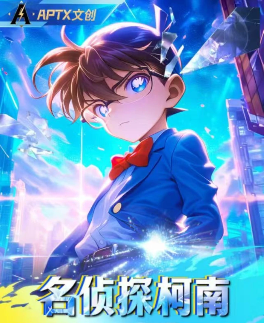 六六【实力爆拆】APTX文创《名侦探柯南 》金属珐琅卡（国卡二创）