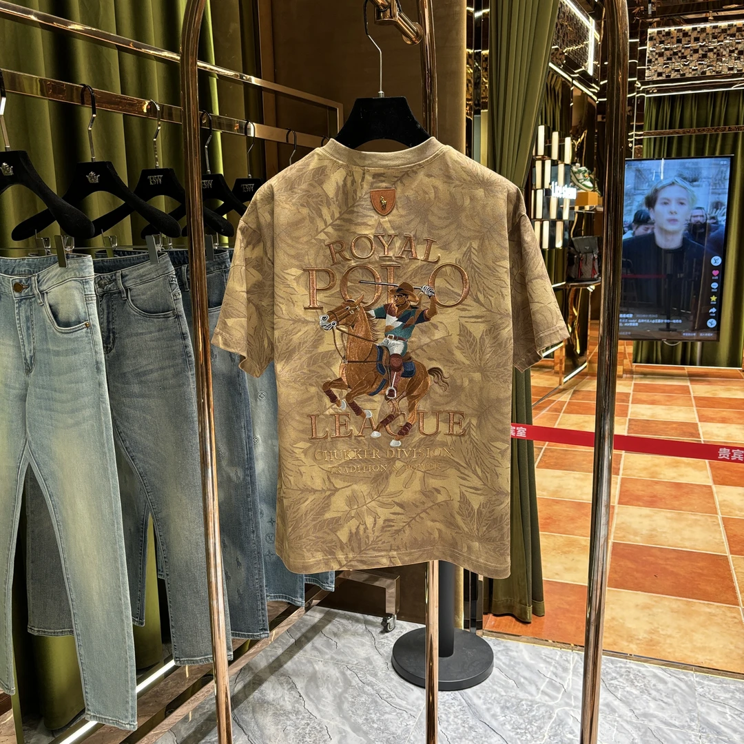 AX-PG.2025夏季新品 高级感时尚百搭重工刺绣短袖25276