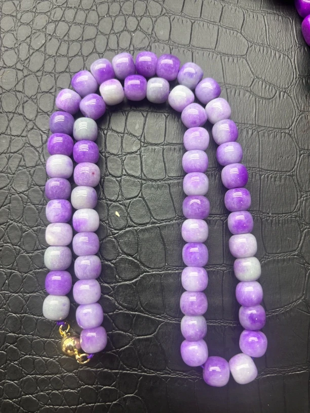 非金属珐琅项链 南非，玉华苹果珠项链