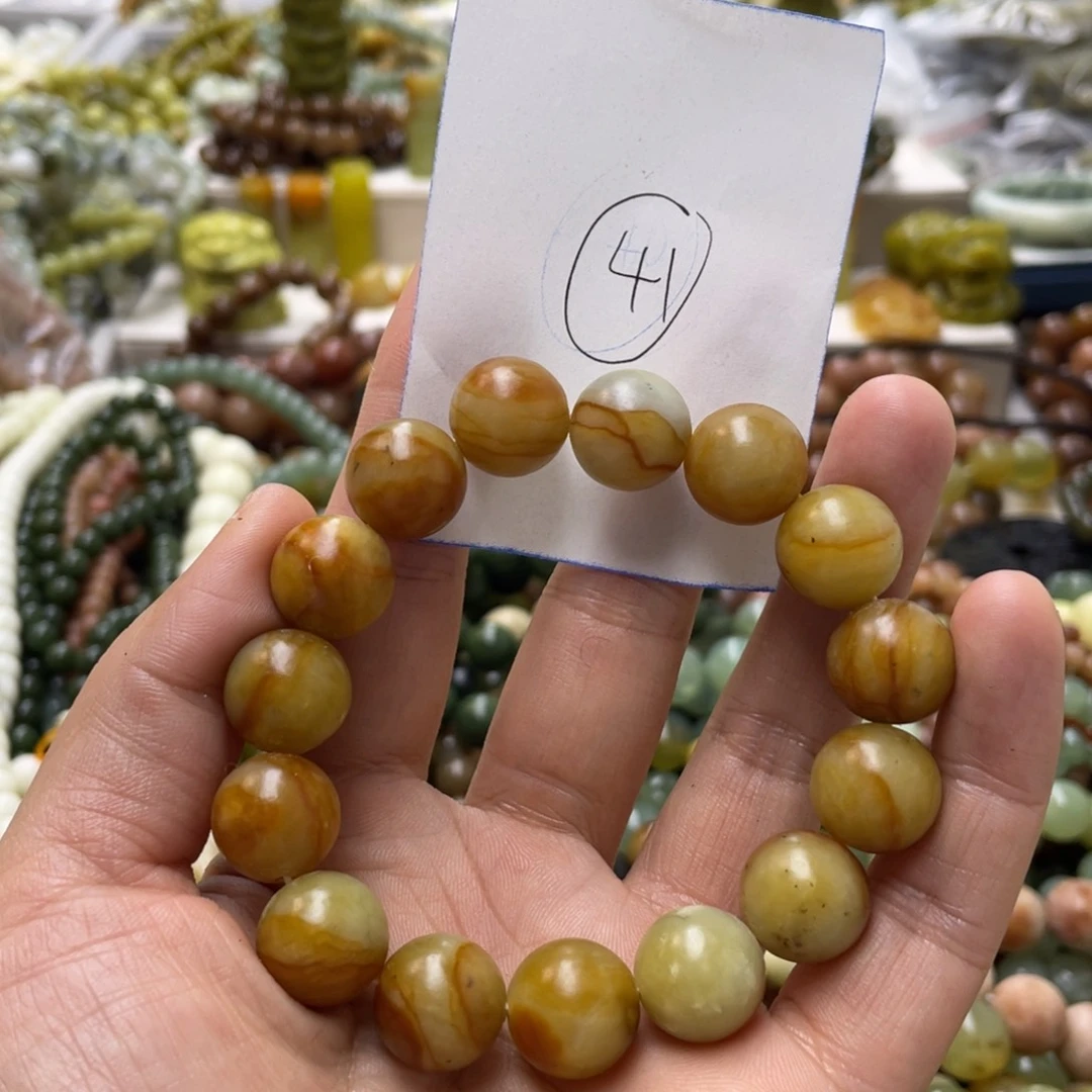 蛇纹石玉手链未镶嵌