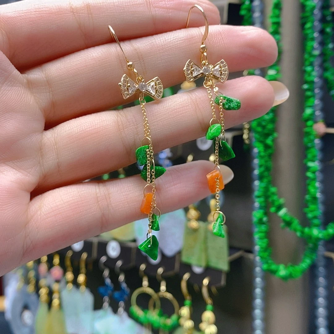 未镶嵌翡翠耳饰翡翠