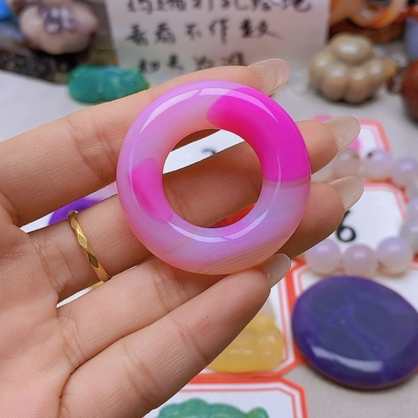 【闪购商品】未镶嵌玛瑙/玉髓珠宝半成品d****w