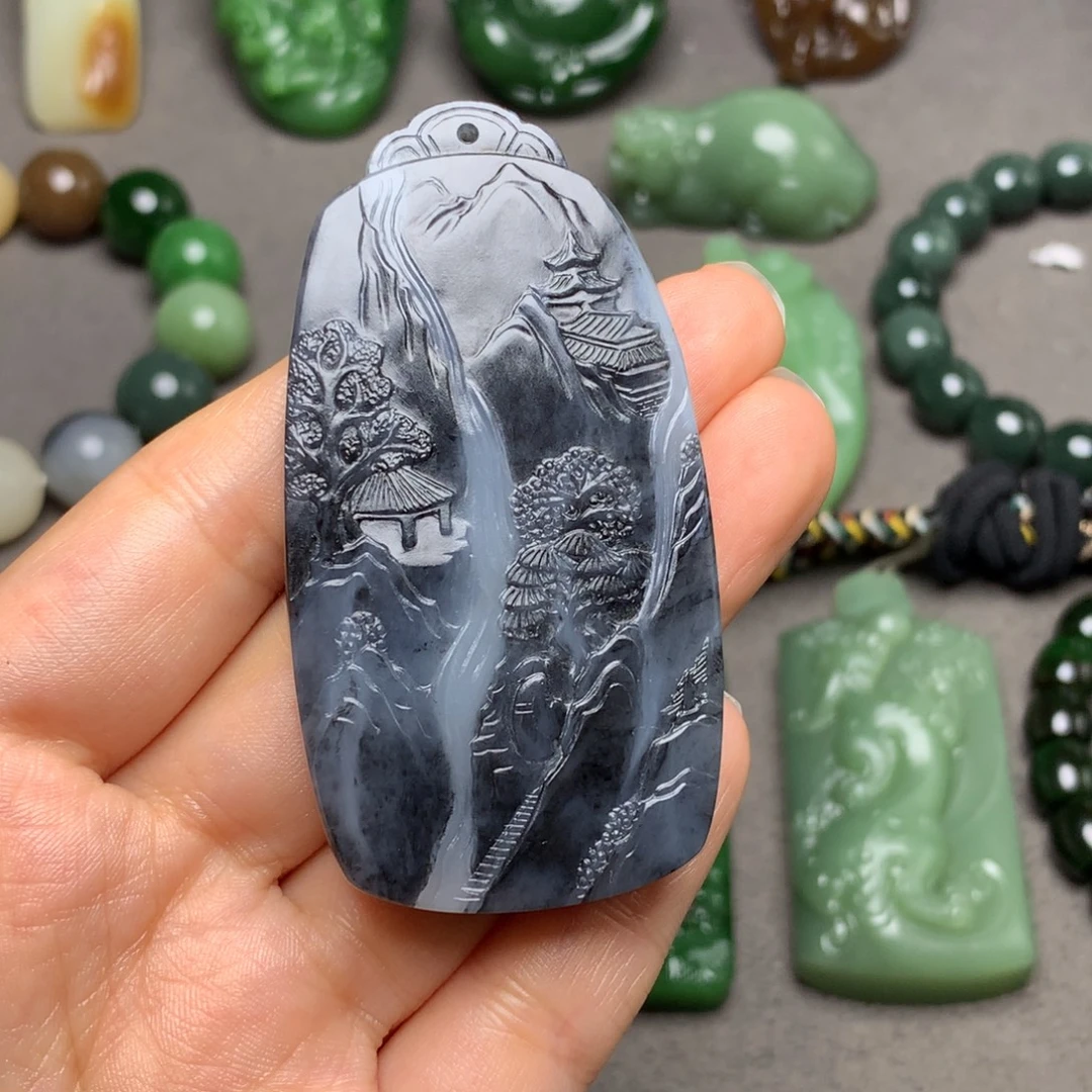 和田玉未镶嵌颈饰