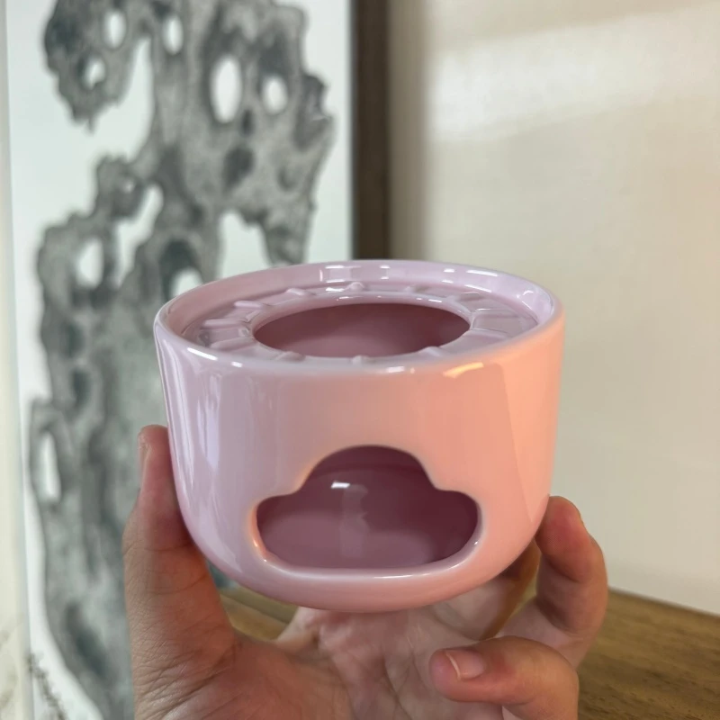 德白直播专属 桃红-云朵温茶炉