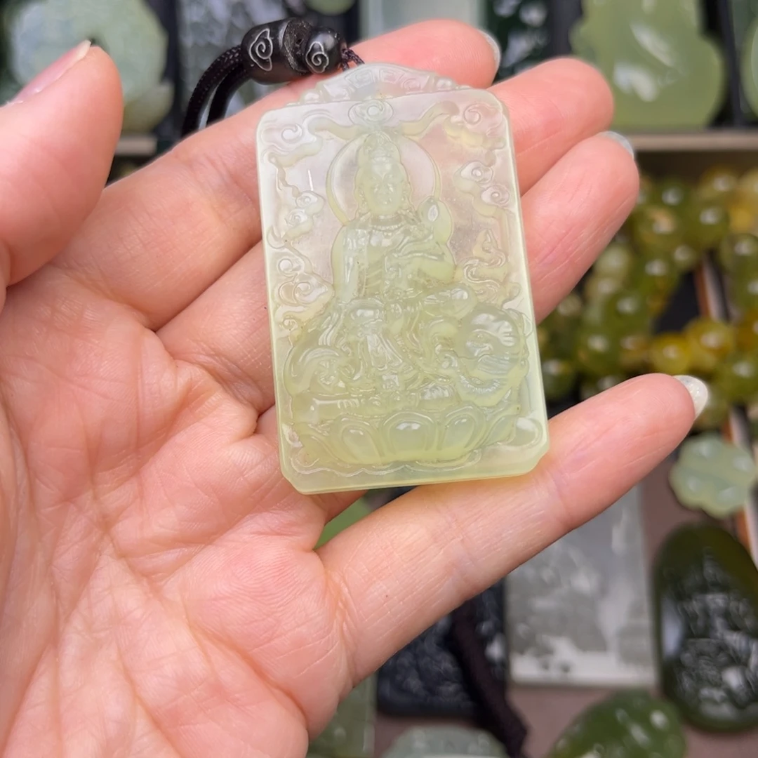 蛇纹石玉未镶嵌吊坠(不含链)