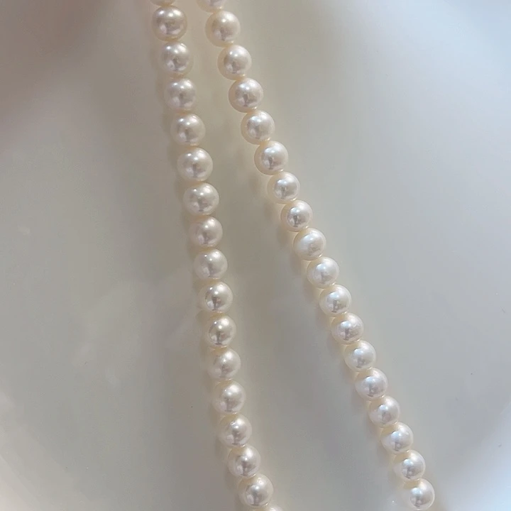 未镶嵌淡水珍珠6-7冷白肉眼正圆