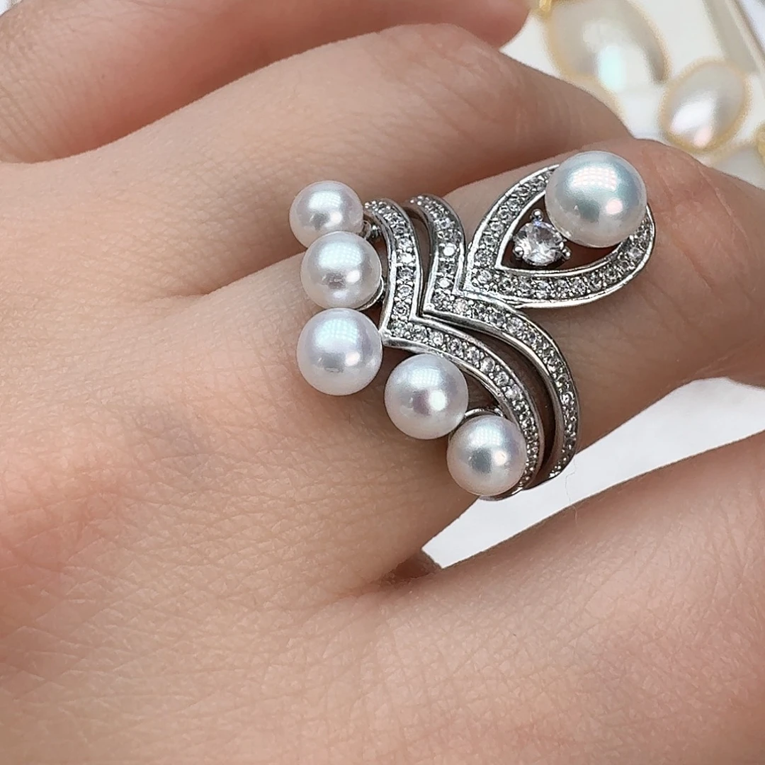 未镶嵌淡水珍珠戒指