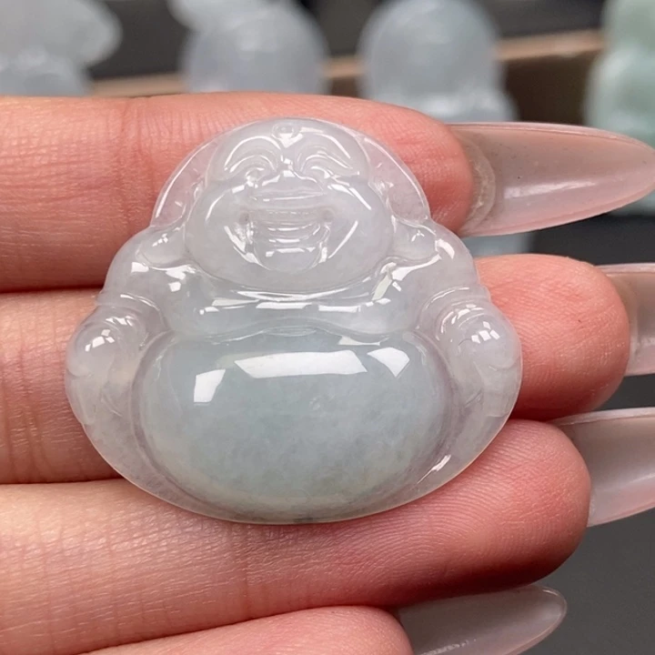 翡翠未镶嵌颈饰佛公