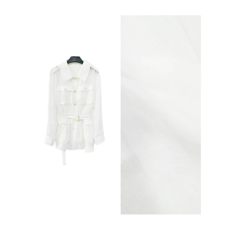 【水手】经典老钱度假苎麻清凉重工艺防晒衬衫上衣