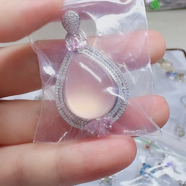 吊坠925银合成立方氧化锆