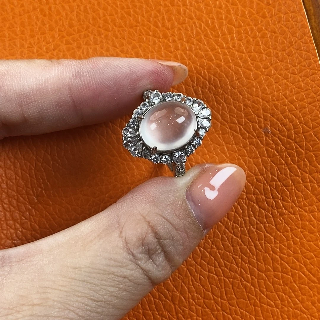 尖***ˇ石英质玉银S925镶嵌颈饰