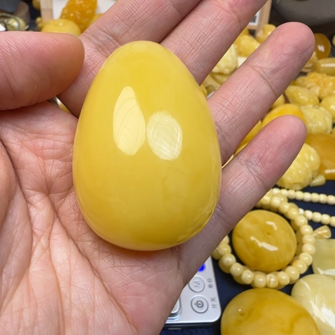 蜜蜡未镶嵌毛衣链天然蜜蜡