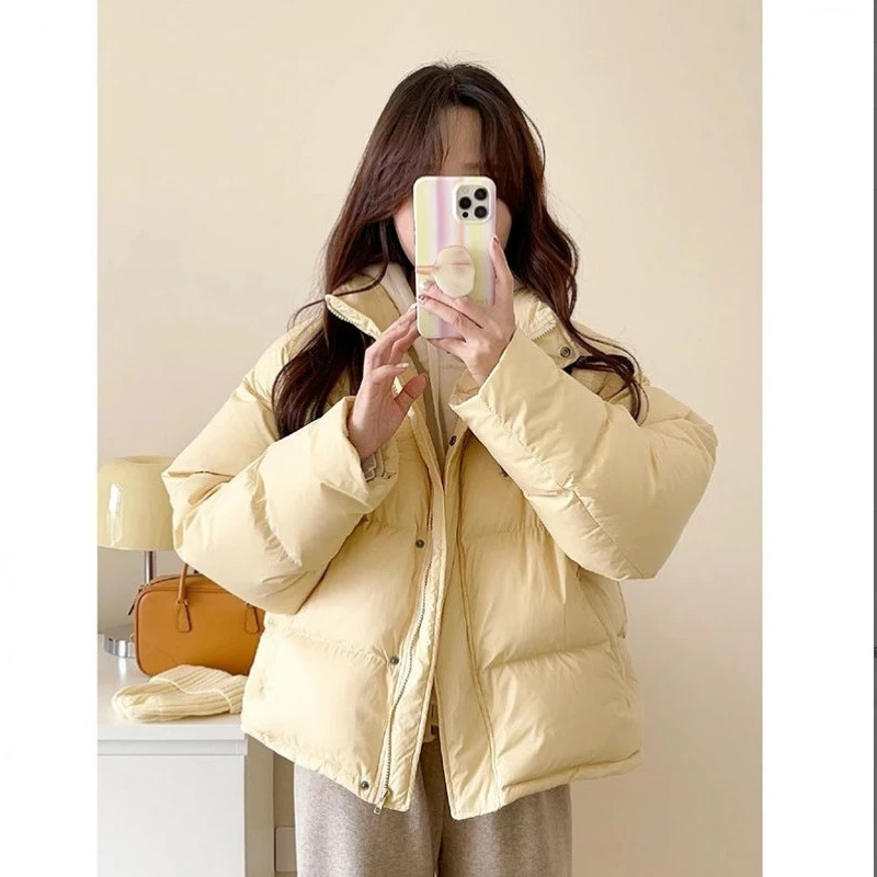 宽松型羽绒棉服女短款2025年新款秋冬季韩版小个子加厚面包服棉袄