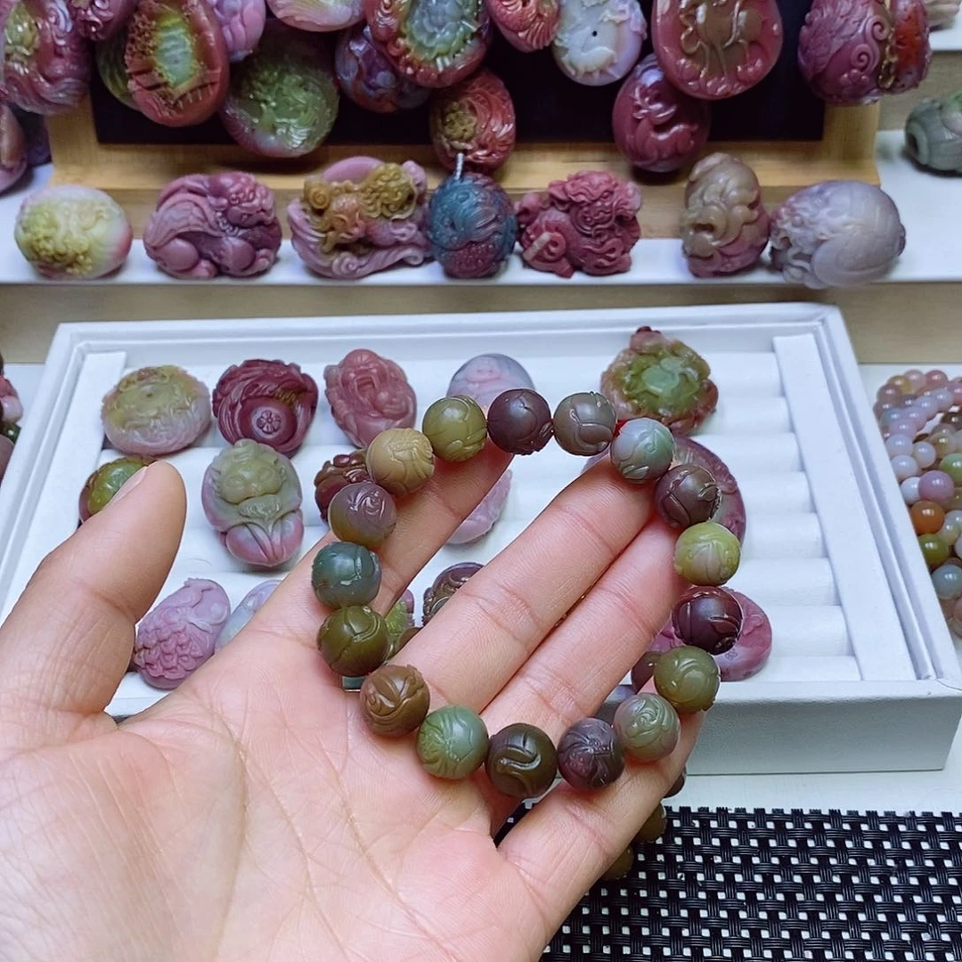 玛瑙/玉髓盐源玛瑙手串未镶嵌