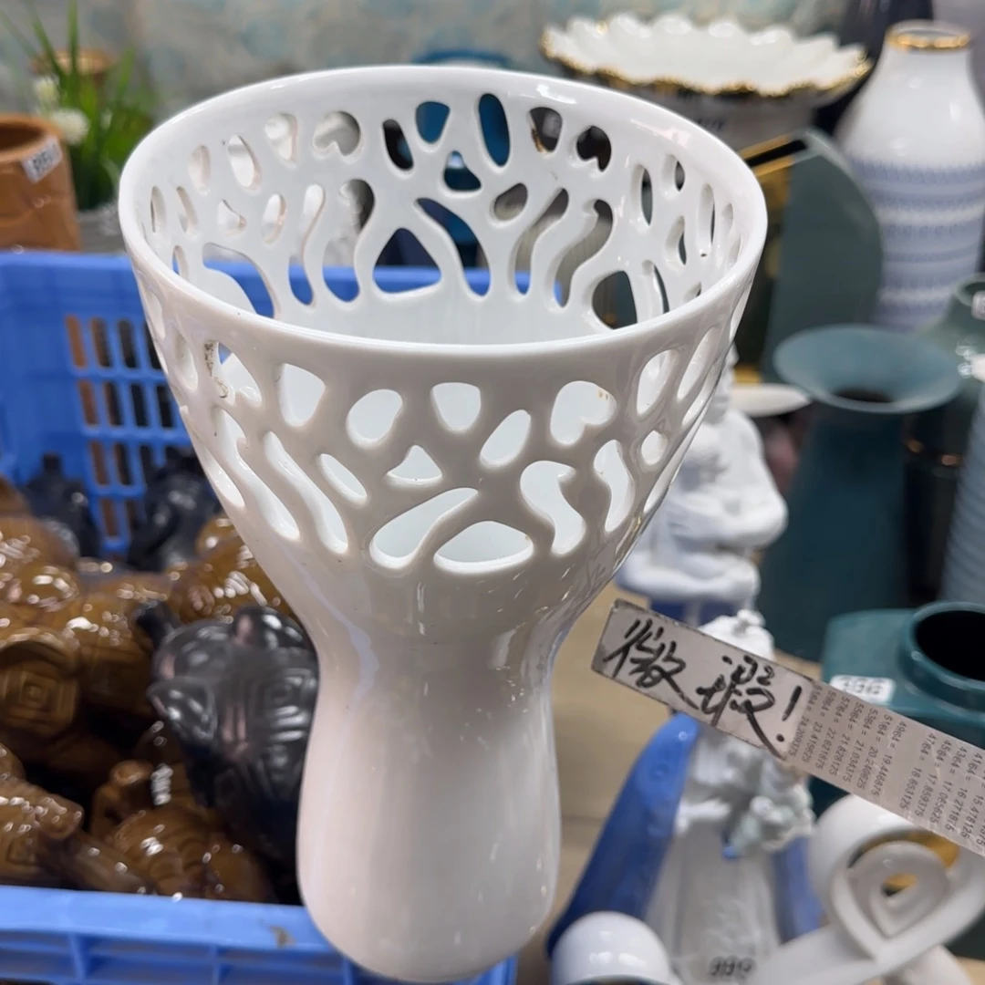 瓷片陶瓷工艺花瓶摆件