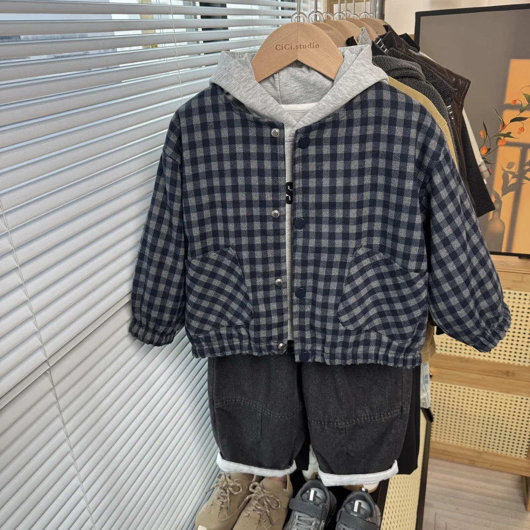 男童秋装外套2025新款男宝宝时髦酷帅洋气棒球服小男孩春秋上衣