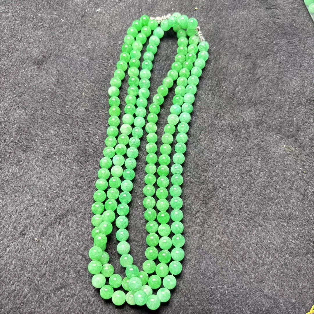 天然精美阳绿项链-b239-多样性发一