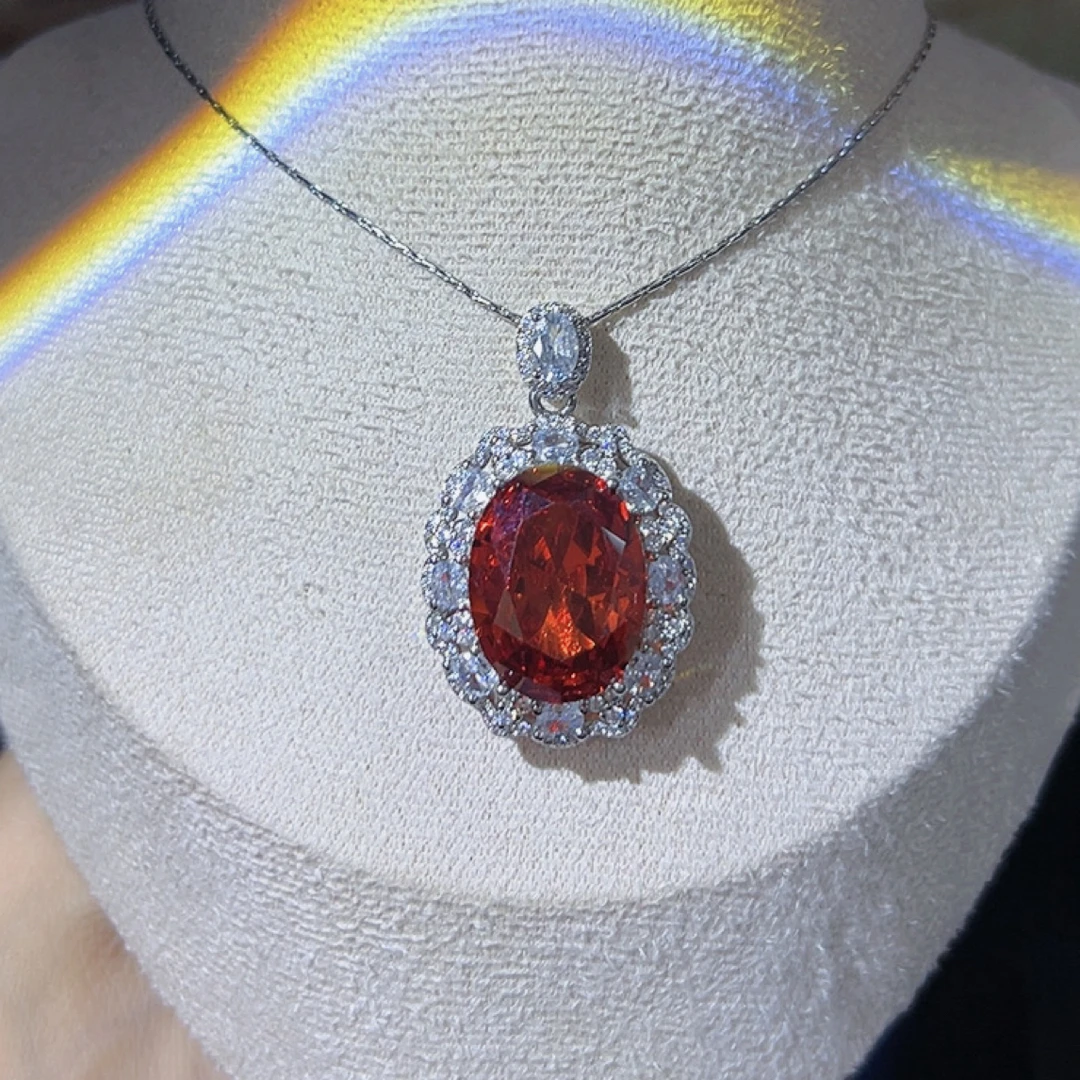 梵星 红色复古风椭圆 大卡气质款 FXDZ-19