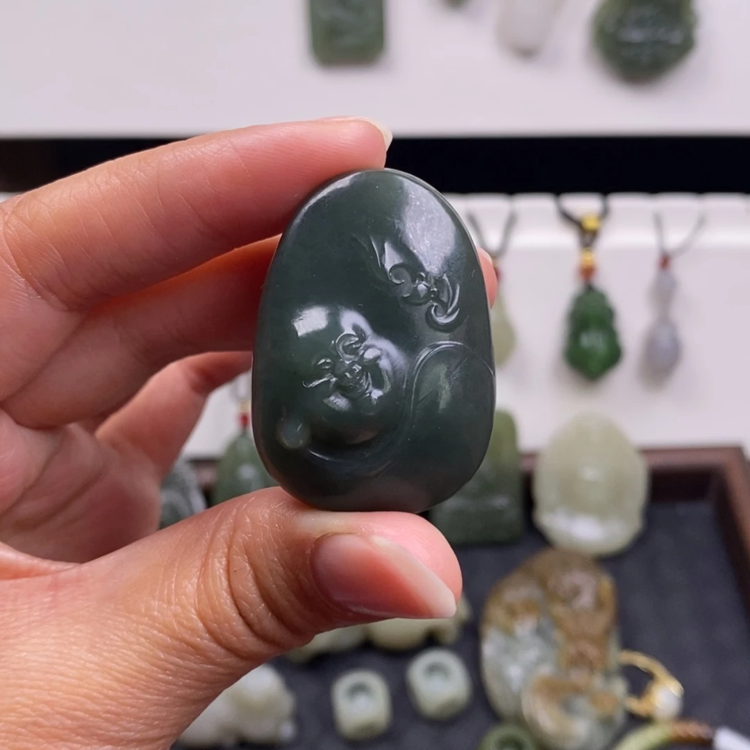 和田玉未镶嵌挂件和田玉吊坠挂件