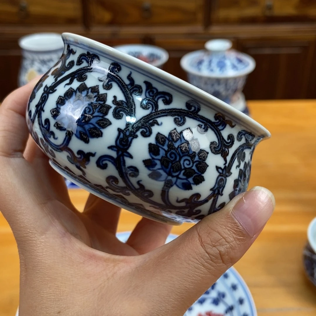 手绘现代茶具非古董