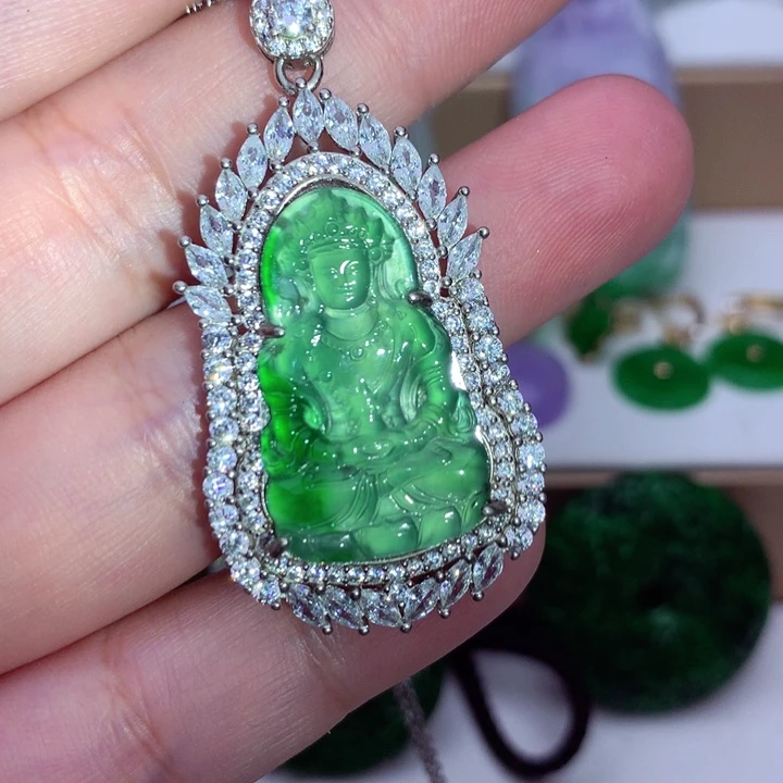 翡翠未镶嵌吊坠(不含链)