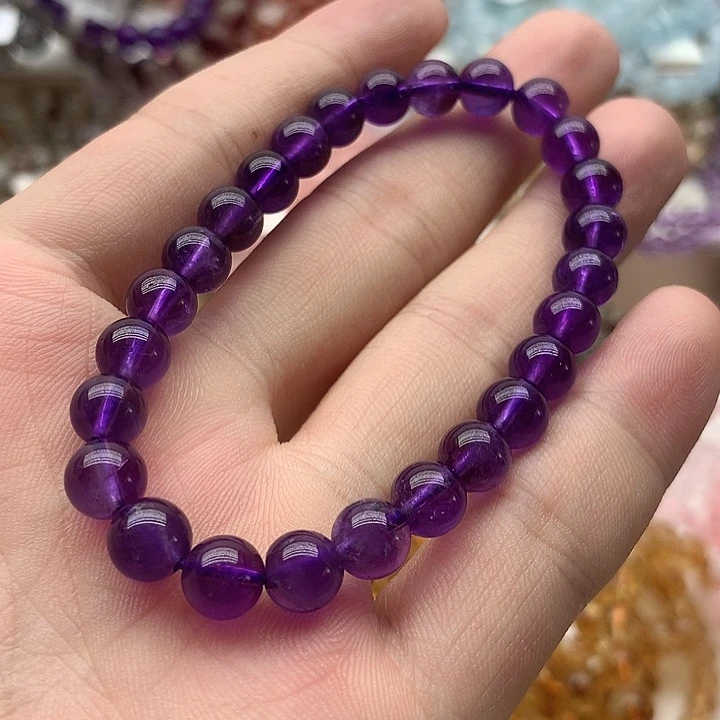 未镶嵌手串水晶紫水晶7
