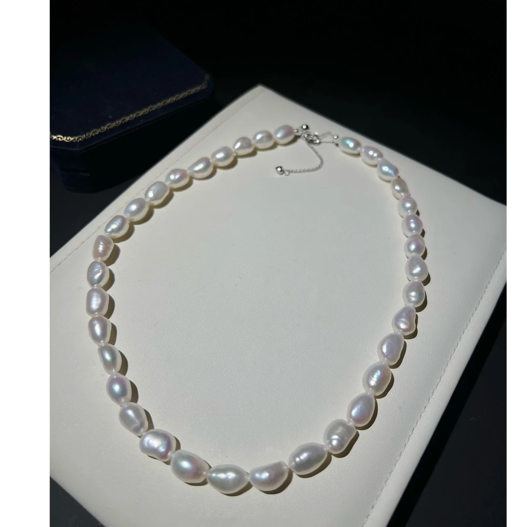 JUNMU天然巴洛克（8-9）珍珠项链设计感百搭颈链多样性发货发一