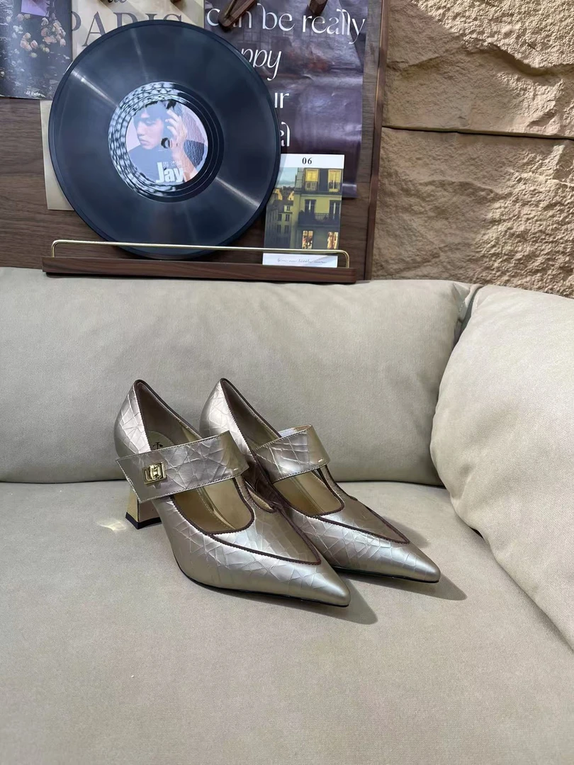 DJ时尚高跟鞋-A2970金色