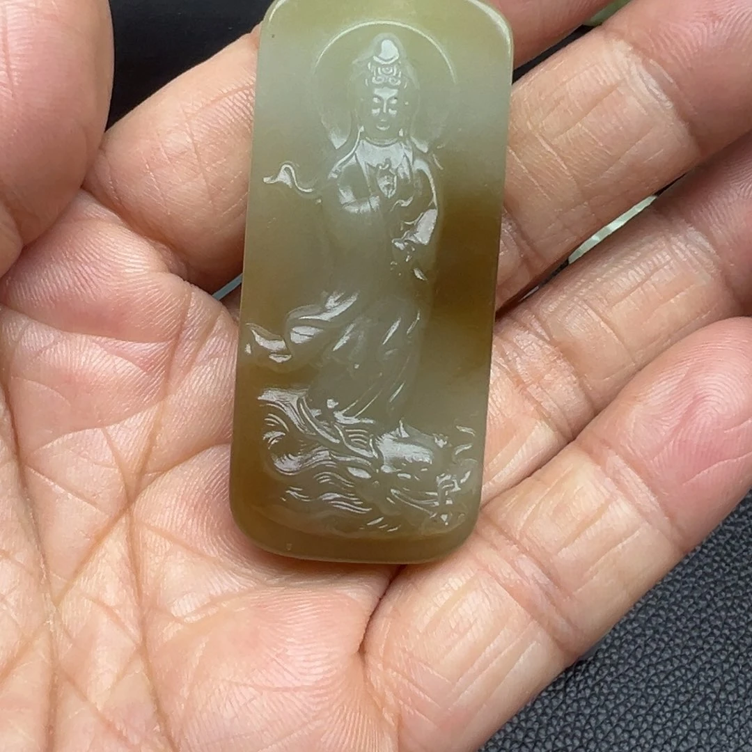 和田玉（糖玉）未镶嵌吊坠(不含链)