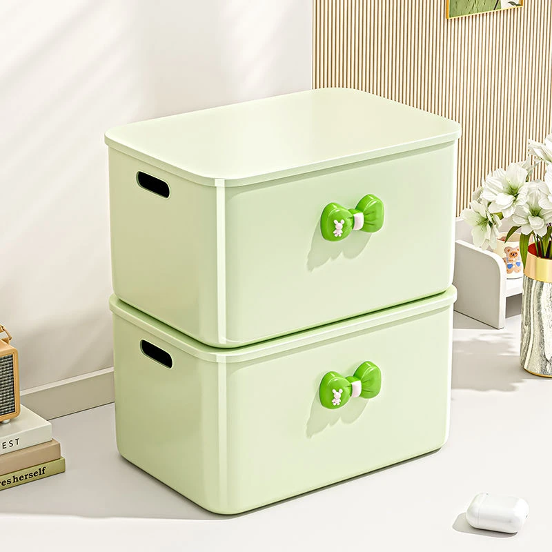 星优桌面收纳盒化妆品零食小杂物筐办公室书桌上置储物篮整理箱子