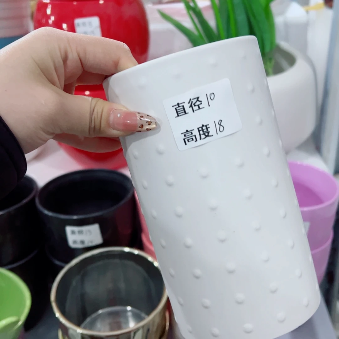 有孔，陶瓷花盆满10米包邮发货