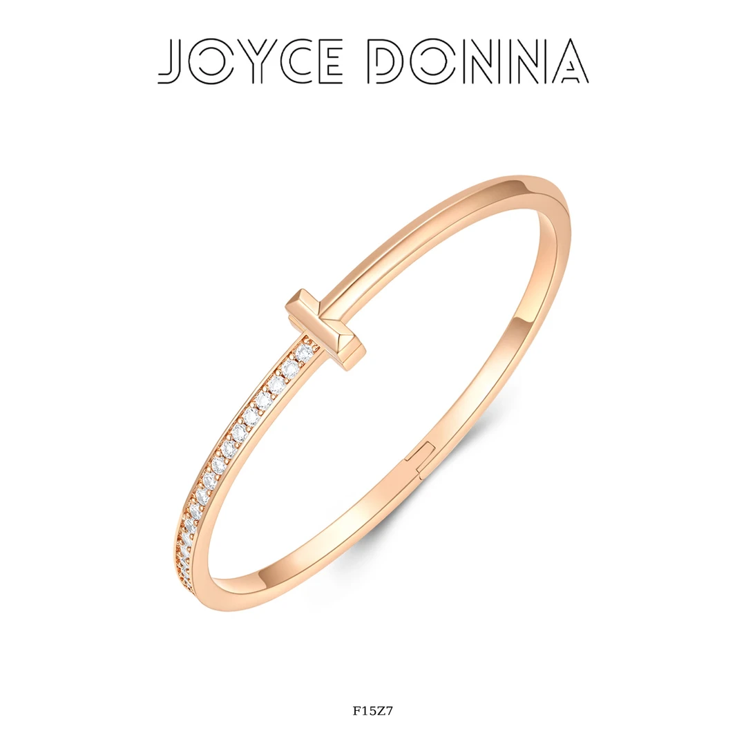 镀K金【碎金竹月】轻奢时尚高级感T形手镯 F15Z7