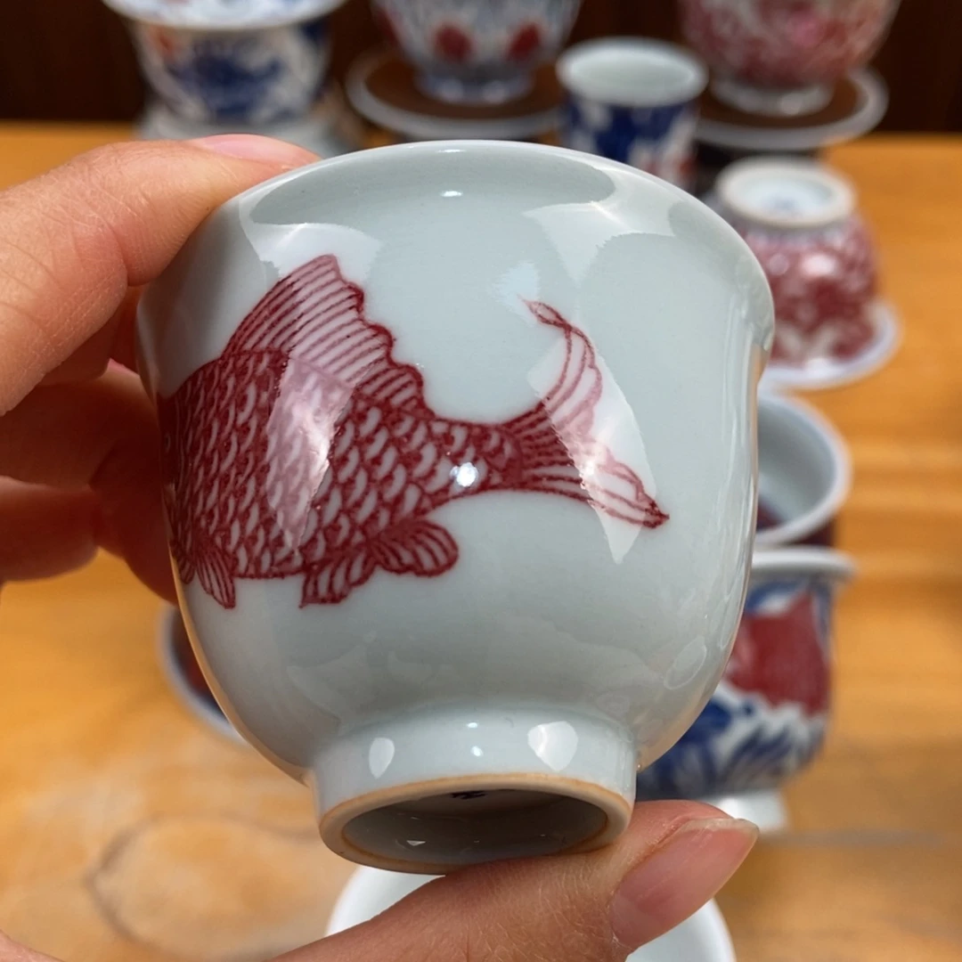 手绘现代茶具非古董