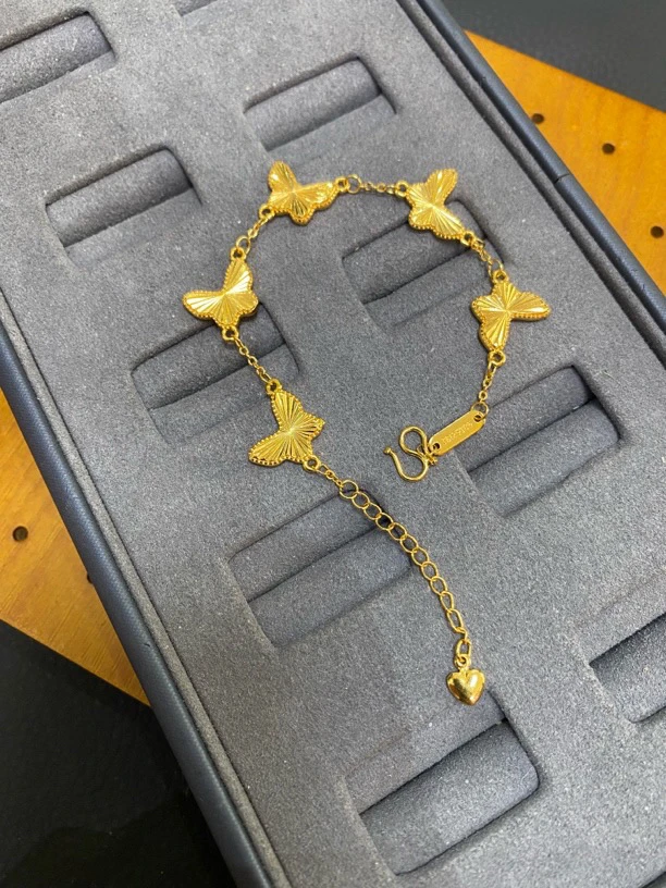 铜合金手链 一月份定制五只蝴蝶手链轻奢气质时尚